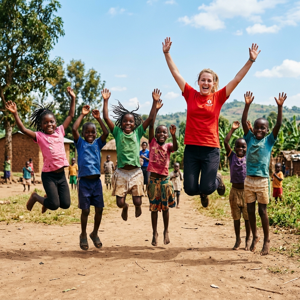 Children jumping